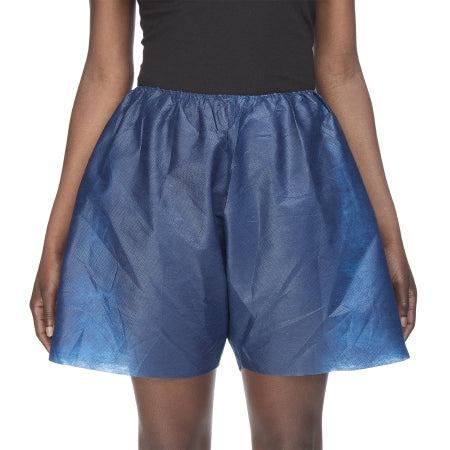 Graham Medical Products Exam Shorts MediShorts® Small / Medium Navy Blue Nonwoven Adult Disposable - Case of 50 - 10000-CS