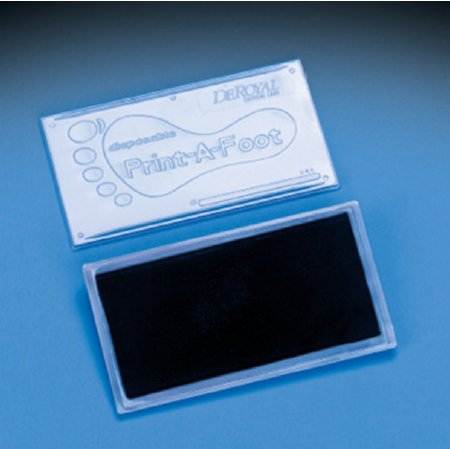 DeRoyal Footprint Pad Print-A-Foot™ Disposable - Case of 100 - 6950-CS