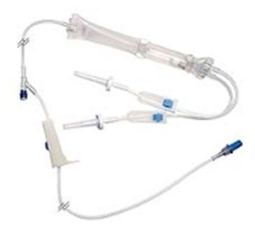 Baxter Primary IV Administration Set Interlink® Gravity 1 Port 10 Drops / mL Drip Rate With Filter 104 Inch Tubing - Case of 48 - 2C6720-CS