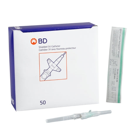 BD Peripheral IV Catheter Insyte™ Autoguard™ 18 Gauge 1.16 Inch Retracting Safety Needle - Each - 381544-EA