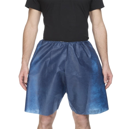 Graham Medical Products Exam Shorts MediShorts® Large / X-Large Navy Blue Nonwoven Adult Disposable - Case of 50 - 10001-CS