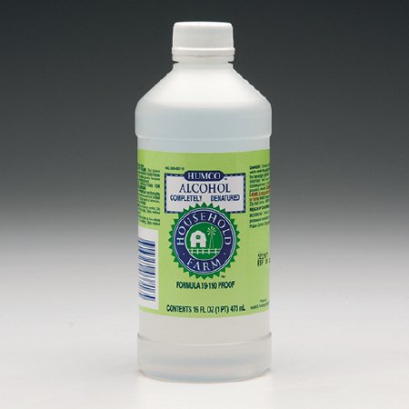 Humco Chemistry Reagent Ethanol, Denatured Alcohol Solvent 90% 16 oz. - Case of 24 - 003716001-CS