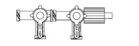 B. Braun Stopcock 3 Way 2 Gang - Case of 100 - 455992-CS