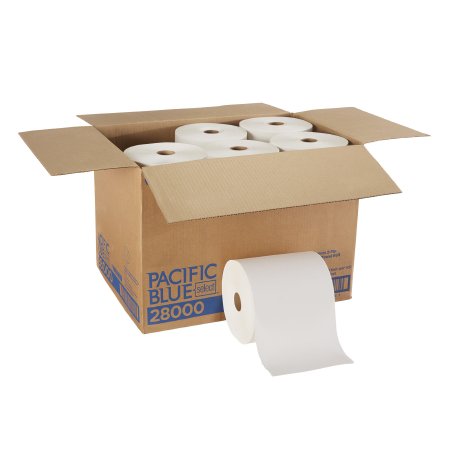 Georgia Pacific Paper Towel Pacific Blue Select™ Hardwound Roll 7-7/8 Inch X 350 Foot - Case of 12 - 28000-CS