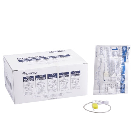 Kawasumi Laboratories Huber Infusion Set Kawasumi 20 Gauge 3/4 Inch 8 Inch Tubing Without Port - Case of 100 - PI03000-CS