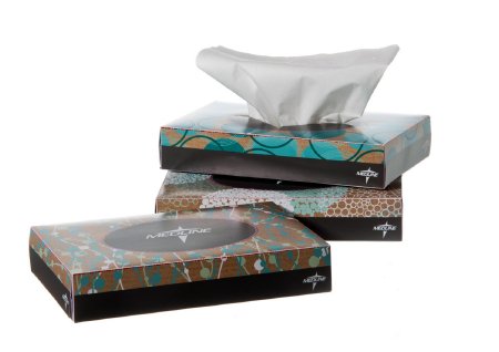 Medline Medline Facial Tissue White 5 X 7-1/2 Inch 40 Count - Case of 200 - NON243275-CS