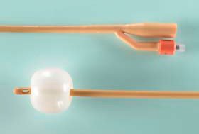 Bard Foley Catheter Bardex® I.C. 2-Way Coude Tip 5 cc Balloon 20 Fr. Silver Hydrogel Coated Latex - Case of 12 - 0168SI20-CS