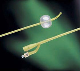 Bard Foley Catheter Bardex® I.C. 2-Way Coude Tip 5 cc Balloon 22 Fr. Silver Hydrogel Coated Latex - Case of 12 - 0168SI22-CS