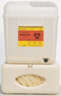 BD Patient Room Collector Starter Kit Wallmate™ Pearl Base 12 H X 12 W X 4-4/5 D Inch Horizontal Entry 1.325 Gallon - Case of 1 - 305550-CS