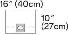 3M EENT Drape 3M™ Steri-Drape™ Refractive Drape 10 W X 15 L Inch Sterile - Case of 80 - 1022-CS