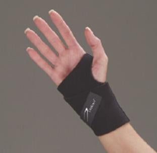 DeRoyal Wrist Support Ambidextrous Wristlet Wraparound Neoprene Left or Right Hand Black One Size Fits Most - Each - NE7740-70-EA
