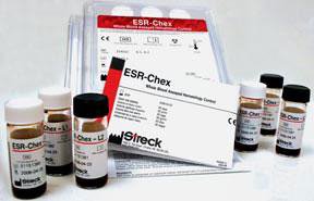 Streck Laboratories Hematology Control ESR-Chex™ Erythrocyte Sedimentation Rate (ESR) 2 Levels 4 X 9 mL - Box of 4 - 214104-BX