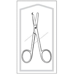 Sklar Suture Scissors Econo™ Spencer-Littauer 3-1/2 Inch Length Floor Grade Pakistan Stainless Steel Sterile Finger Ring Handle Straight Blunt Tip / Blunt Tip - Box of 25 - 96-2511-BX