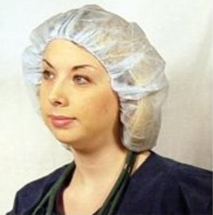 Dukal Bouffant Cap Dukal™ One Size Fits Most Blue Elastic Closure - Case of 500 - 324B-CS