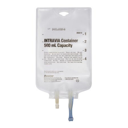 Baxter Medication Delivery Bag (empty) Intravia® 500 mL - Case of 48 - 2B8013-CS