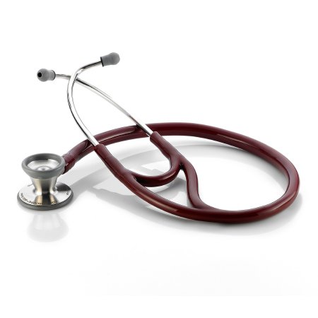 American Diagnostic Corp Cardiology Stethoscope Adscope® Burgundy 1-Tube 19 Inch Tube Double Sided Chestpiece - Each - 602BD-EA