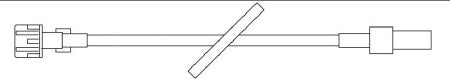 Baxter IV Extension Set Standard Bore 60 Inch Tubing Without Filter - Case of 60 - 2C9219-CS