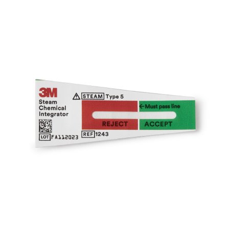 3M Attest™ Sterilization Chemical Integrator Strip Steam 2 Inch - Case of 1000 - 1243B-CS