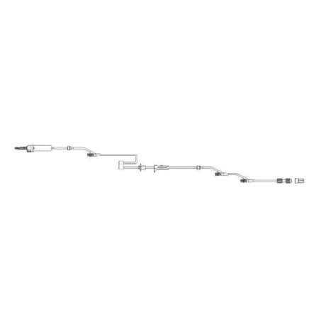 BD IV Pump Set Alaris® Pump 3 Ports 20 Drops / mL Drip Rate With Filter 115 Inch Tubing - Case of 50 - 28493E-CS