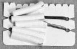 Teleflex Medical Surgical Neuro Sponge Gardlok® Cotton 1/2 X 1-1/2 Inch 5 Count Card Sterile - Box of 100 - 200402-BX