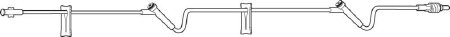 Baxter IV Extension Set Needle-Free Port Standard Bore 43 Inch Tubing Without Filter - Case of 48 - 2C6631-CS