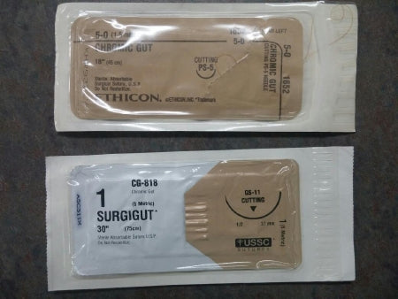 Covidien Absorbable Suture without Needle Chromic Gut Size 3-0 - Box of 24 - G-212-BX