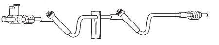 Baxter IV Extension Set Interlink® Needle-Free Port 41 Inch Tubing Without Filter Sterile - Case of 48 - 2C6607-CS
