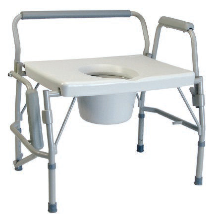 Graham-Field Commode Chair Lumex® Drop Arms Steel Frame Removable Backrest 25-1/2 Inch Seat Width 600 lbs. Weight Capacity - Each - 6438A-EA