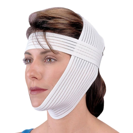 Frank Stubbs Facial Support Wrap One Size Fits Most Spandex White - Box of 10 - F020200-BX