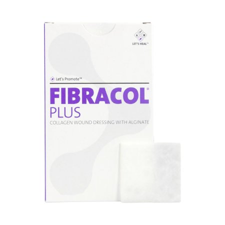 3M Systagenix/KCI Collagen Dressing Fibracol™ Plus 4 X 4 Inch Rectangle 12 Count - Box of 12 - 2982-BX
