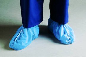 Cardinal Shoe Cover Dura-Fit™ X-Large Shoe High Nonskid Sole Blue NonSterile - Box of 50 - 4854-BX