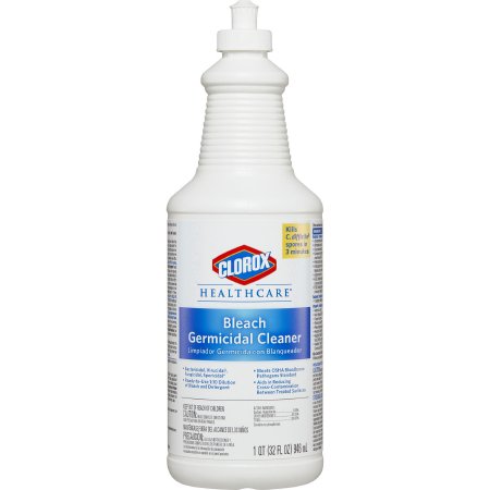 The Clorox Company Clorox Healthcare® Bleach Germicidal Surface Disinfectant Cleaner Manual Squeeze Liquid 32 oz. Bottle Fruity Floral Bleach Scent NonSterile - Case of 6 - 68832-CS