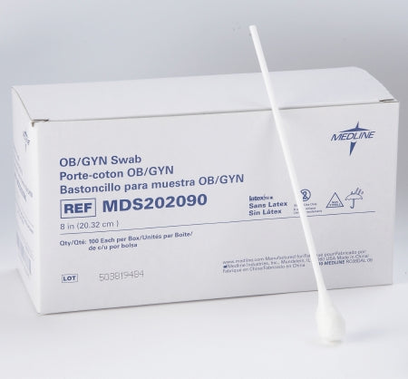 Medline OB/GYN Swab 8 Inch Length NonSterile - Case of 5 - MDS202090-CS