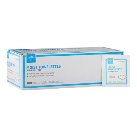 Medline Personal Wipe Med Nap Individual Packet BZK (Benzalkonium Chloride) Scented 100 Count - Case of 1000 - MDS094181-CS