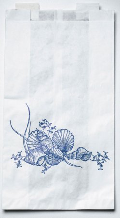 Medline Bedside Bag 3-1/2 X 6-1/2 X 11.8 Inch White / Blue Floral Print Plastic - Case of 2000 - NON24309P-CS