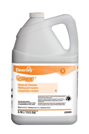 Lagasse Diversey™ Stride® Citrus Surface Cleaner Non-Alkaline Manual Pour Liquid Concentrate 1 gal. Jug Citrus Scent NonSterile - Case of 4 - DVO903904-CS