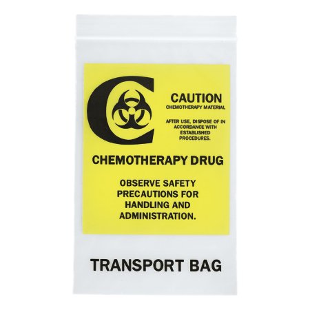 RD Plastics Company Chemo Drug Transport Bag RD Plastics 12 X 15 Inch Clear Zip Closure - Case of 500 - Q135-CS