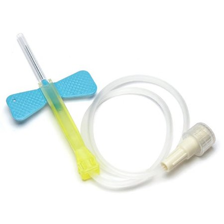 BD BD Vacutainer® Safety-Lok™ Blood Collection Set 25 Gauge 3/4 Inch Needle Length Safety Needle 12 Inch Tubing Sterile - Case of 200 - 367298-CS