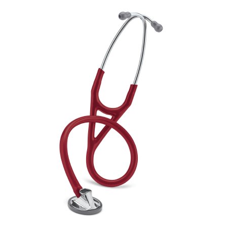 3M Cardiology Stethoscope 3M™ Littmann® Master Cardiology™ Burgundy 1-Tube 27 Inch Tube Single Head Chestpiece - Each - 2163-EA