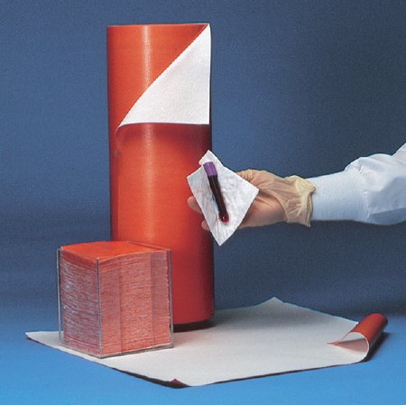 Cardinal Biohazard Wipe Bio-Check® Standard Absorbency White / Orange NonSterile Cellulose / Polyethylene 3 X 3 Inch Disposable - Case of 2000 - A9494-1-CS