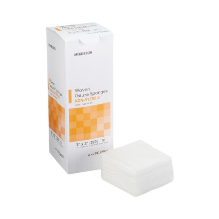McKesson Gauze Sponge McKesson 3 X 3 Inch 200 per Pack NonSterile 12-Ply Square - Box of 200 - 33122000-BX