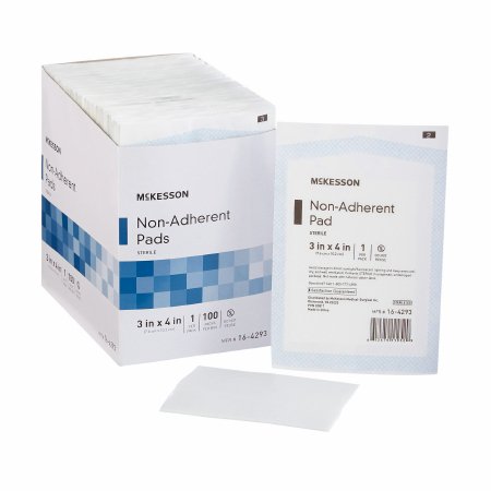 McKesson Non-Adherent Dressing McKesson 3 X 4 Inch Sterile Rectangle - Each - 16-4293-EA