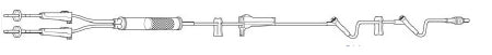 Baxter Primary IV Administration Set Interlink® Gravity 2 Ports 10 Drops / mL Drip Rate With Filter 100 Inch Tubing - Case of 48 - 2C6714-CS