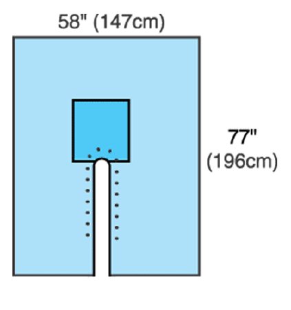 Cardinal Orthopedic Drape Split Drape 77 W X 120 L Inch Sterile - Case of 10 - 29440-CS
