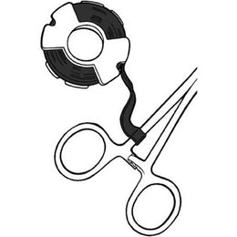 Sklar Blank Label Tape Sklar® Multipurpose Label Black 1/4 Inch - Each - 96-1868-EA