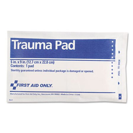 First Aid Only™ SmartCompliance Trauma Pad, Sterile, 5 x 9 - Box of 1 - FAO-FAE5012-BX