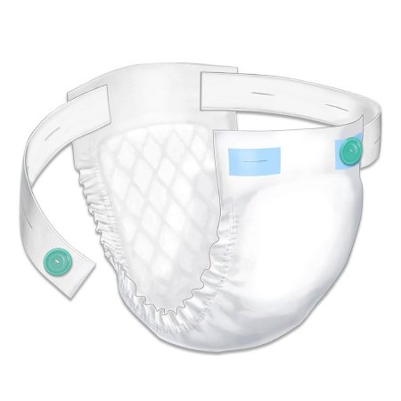 Cardinal Unisex Adult Incontinence Belted Undergarment Wings™ Belted One Size Fits Most Disposable Heavy Absorbency - Case of 120 - 181B30-CS