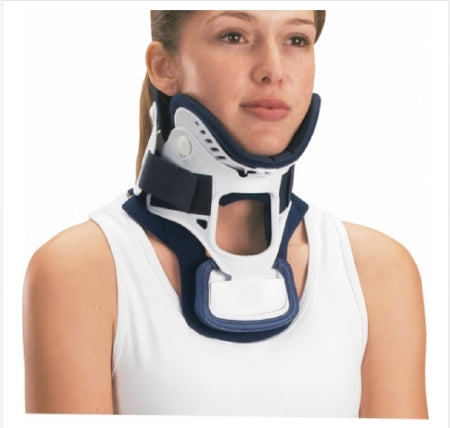 DJO Rigid Cervical Collar with Replacement Pads ProCare® XTEND 174 Preformed Adult Tall Two-Piece / Trachea Opening 3 Inch Height 10 to 20 Inch Neck Circumference - Each - 79-83237-EA