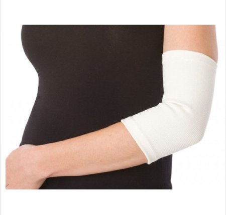 DJO Elbow Support PROCARE® X-Large Pull-On Sleeve Elbow 11-1/2 to 13 Inch Forearm Circumference White - Each - 79-81218-EA