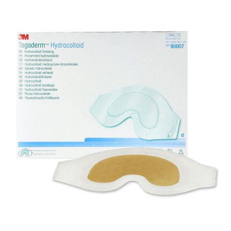 3M Hydrocolloid Dressing 3M™ Tegaderm™ 6-3/8 X 6-3/4 Inch Sacral With Border - Case of 24 - 90007-CS